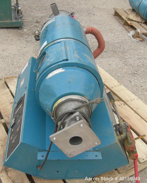 Used Novatec Nova Drier non-desiccant resin dryer, model N-25. Throughput capacity 25 pounds an hour, 5.7 scfm. Constant -40 deg or lower dewpoint process air in less than 4 minutes. Standard process...