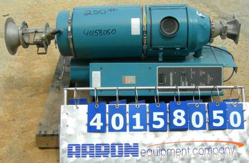 Used Novatec Nova Drier non-desiccant resin dryer, model N-25. Throughput capacity 25 pounds an hour, 5.7 scfm. Constant -40 deg or lower dewpoint process air in less than 4 minutes. Standard process...