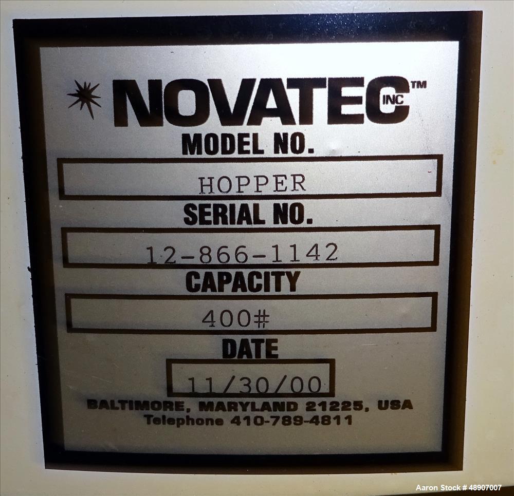 Used Novatec Dessicant Drying System, Carbon Steel.