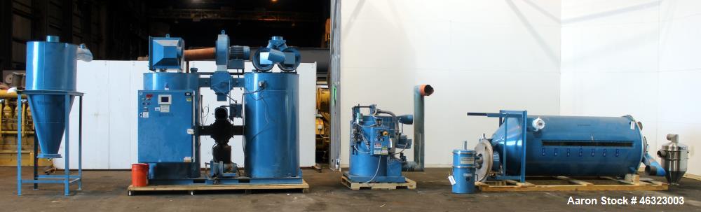 Used- Novatec Dessicant Drying System, Carbon Steel. Consisting of (1) Novatec dual tower desiccant bed dryer, model CDM-100...