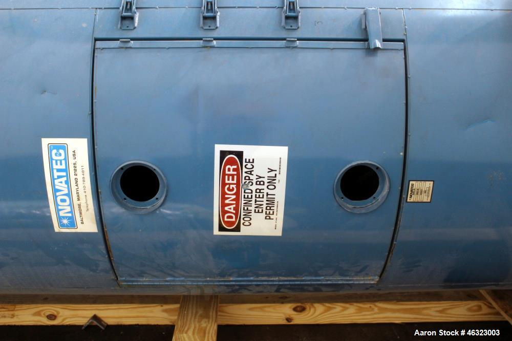 Used Novatec Dessicant Drying System, Carbon Steel. Consisting of (1) Novatec dual tower desiccant bed dryer, model CDM-1000, serial #12-708-0294, 1000 CFM, includes blower, cooling coil, two stage f...