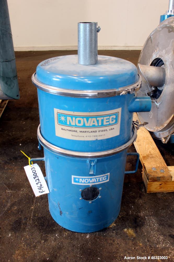 Used Novatec Dessicant Drying System, Carbon Steel. Consisting of (1) Novatec dual tower desiccant bed dryer, model CDM-1000, serial #12-708-0294, 1000 CFM, includes blower, cooling coil, two stage f...