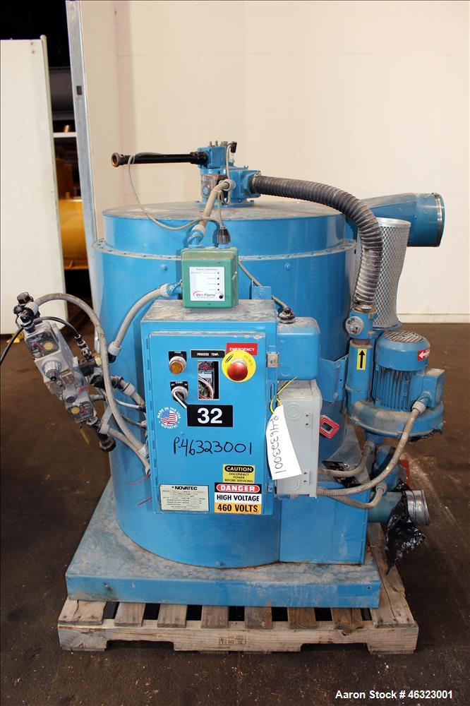 Used Novatec Dessicant Drying System, Carbon Steel. Consisting of (1) Novatec dual tower desiccant bed dryer, model CDM-750, serial #12-798-0296, 750 CFM. Includes blower, cooling coil, two stage fil...