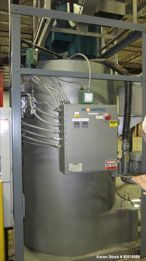 Used Novatec Natural Gas Fired Dryer / Crystallizers, Model GFH-2500.