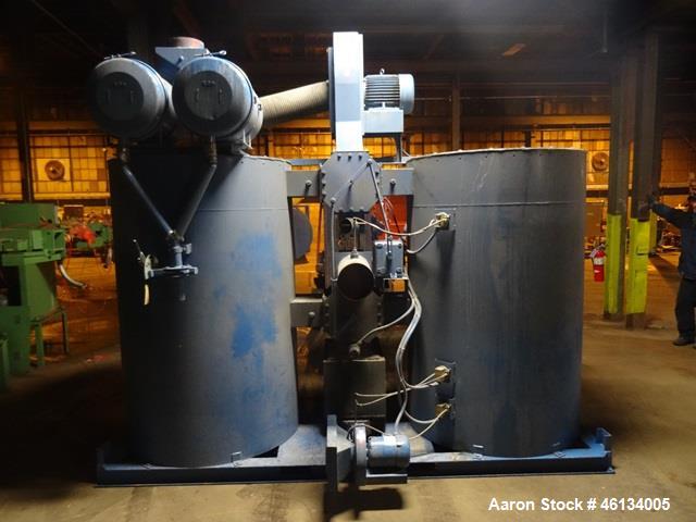 Used Novatec Dual Desiccant Hopper Dryer, Model MPC-1500. Dual desiccant beds, capacity up to 1500 CFM, electrically heated, with dual fines collectors, 10 hp circulation blower, with control panel, ...