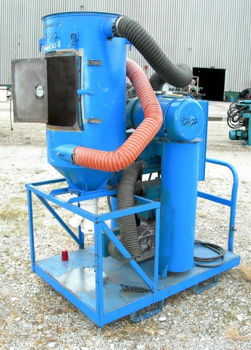 USED: Novatec Dessicant Dryer, model NPD-50. Process CFM 50. 1/60/230 volt, 8.1 kva, 3.5 amp. Unit includes a hopper, no cover. Base mounted.