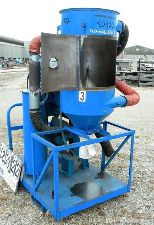 USED: Novatec Dessicant Dryer, model NPD-50. Process CFM 50. 1/60/230 volt, 8.1 kva, 3.5 amp. Unit includes a hopper, no cover. Base mounted.