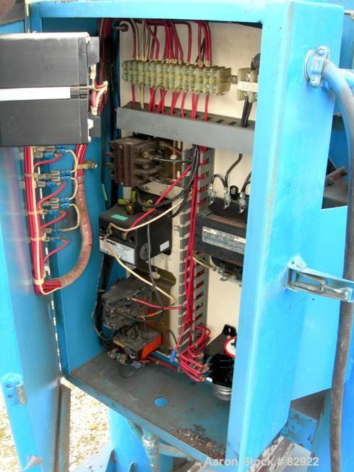 USED: Novatec Dessicant Dryer, model NPD-50. Process CFM 50. 1/60/230 volt, 8.1 kva, 3.5 amp. Unit includes a hopper, no cover. Base mounted.
