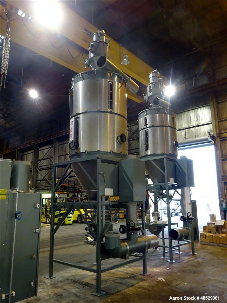 Used Thoreson McCosh Model TD-2000 Dual Hopper Desiccant Hopper Dryer
