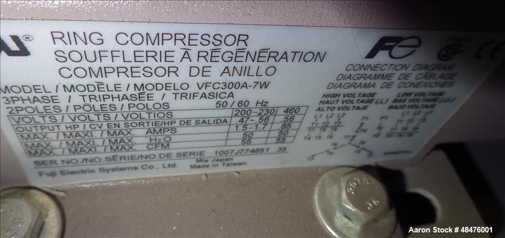 Used Thoreson-McCosh Thermal-D Rotarty Desiccant Dryer, Model TD-40
