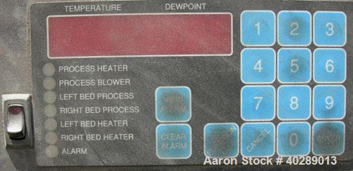 Used Una-Dyn Mini Dryer, model UDC-55. Solid absorption type. Approximately 55 cfm. 1/60/460 volt, 15 amp, 6.7 kva. Includes insulated drying hopper, carbon steel. 18" diameter x 20" straight side x ...