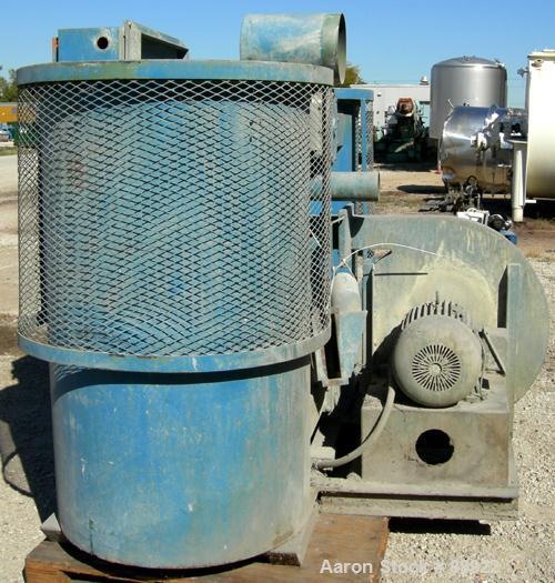 Used Unadyn Dehumidifier Dryer, Model DHD-10060. Dual desiccant beds. 2500 process CFM. 3/60/460 Volt. Includes a control panel, 5000 pound 2 section drying hopper and a cyclone.
