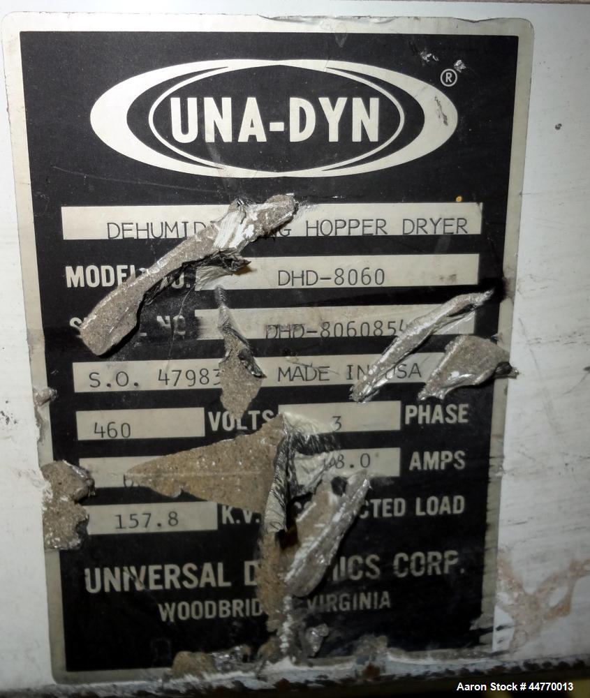 Used Una-Dyn Dehumidifier Dryer, Model DHD-8060