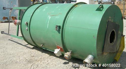 Used Unidyn model DHD25 dessicant dryer. 460 volt AC input, serial #DHD2585137. Includes insulated hopper, 54" O.D. X 100" straight side X 36" cone bottom. Approximate 150 cubic foot capacity.