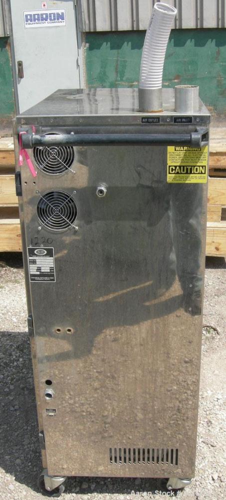 Used Unadyn Automatic Mini Dryer, model UDC-150. Solid absorption type, dual desiccant beds. Approximately 180 to 250 deg F temperature range, 150 cfm. 3/60/460 volt, 25.5 amp, 20.3 kva.
