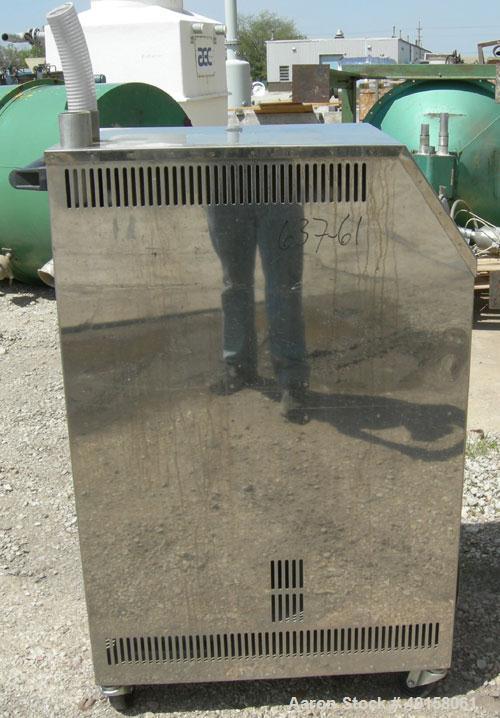 Used Unadyn Automatic Mini Dryer, model UDC-150. Solid absorption type, dual desiccant beds. Approximately 180 to 250 deg F temperature range, 150 cfm. 3/60/460 volt, 25.5 amp, 20.3 kva.
