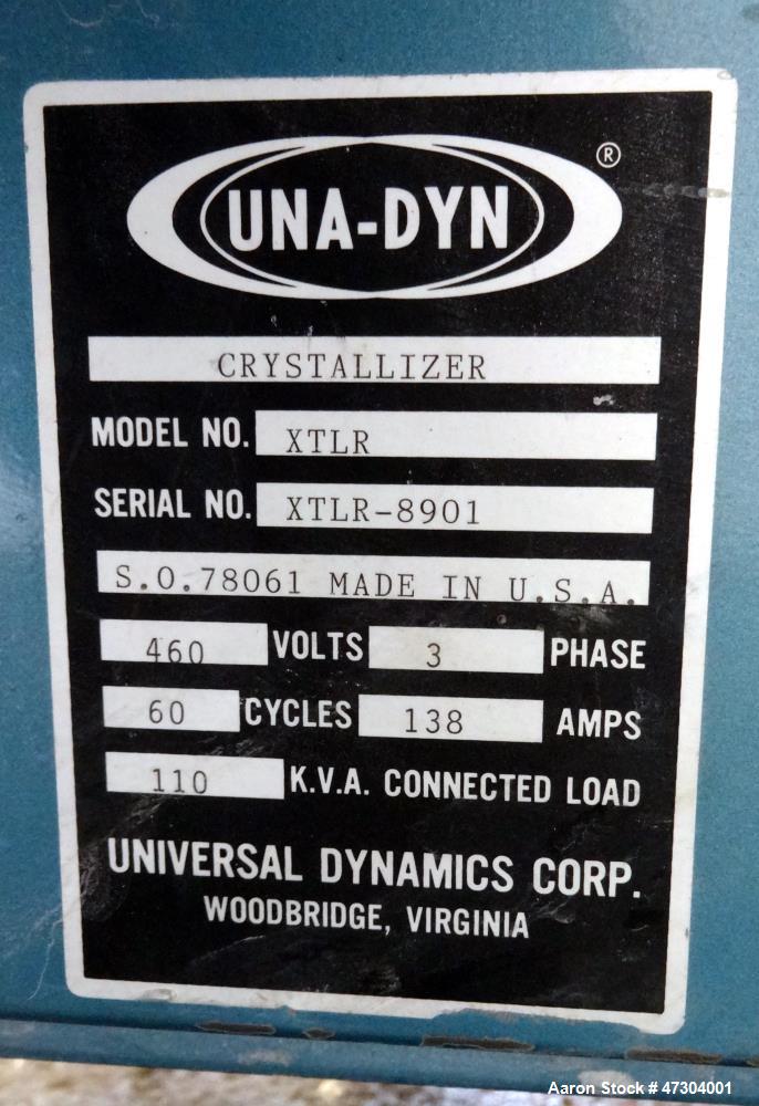Used Una-Dyn XTLR Series Closed Loop Turbo Crystallizer, Model XTLR-600-1500