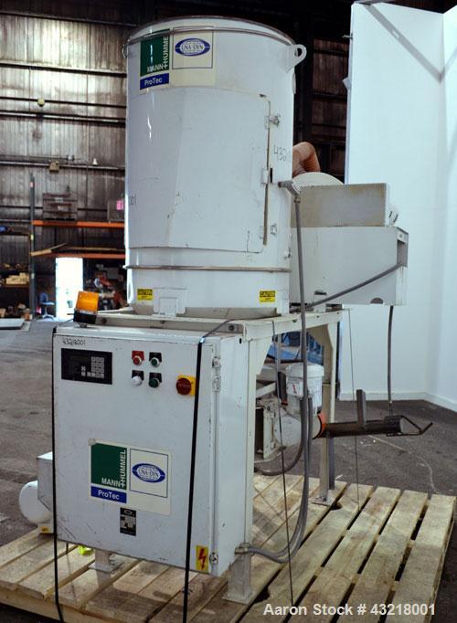 Used Una-Dyn Closed Circuit Crystallizer, Model XTLR-600, Carbon Steel. Approximate through-put 600 pounds per hour. Includes an insulated drying hopper, agitator arm assembly with motor, 5hp blower,...