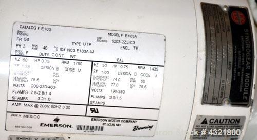 Used Una-Dyn Closed Circuit Crystallizer, Model XTLR-600, Carbon Steel. Approximate through-put 600 pounds per hour. Includes an insulated drying hopper, agitator arm assembly with motor, 5hp blower,...