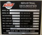 Used Bry-Air Industrial EcoDry Dehumidifier, Model VFB-ECO 24-G-3400-DXP-EPH-AA