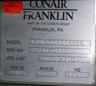 USED: Conair Compu Dry dehumidifying dryer, model CD30. Approx 30 cfm.1 desiccant cartridge, 3/60/480 volt, 425 deg F max temp. IncludesCompu Dry digital controls.