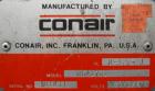Used Conair dehumidifying dryer, model CD800, 600 cfm. 5 desiccant cartridges. 3/60/480 volt. Includes Compudry control panel, and a model 1805190800SP insulated drying hopper, 44