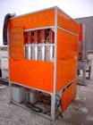 Used Motan Drying System consisting of: (1) Motan central system dehumidifying dryer, model MXS1200, approximately 1200 cfm, 3/60/480 volt. (4) Motan model DE1600ETA Process Insulated LuxorBins, alum...