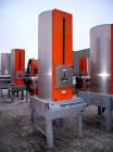 Used Motan Drying System consisting of: (1) Motan central system dehumidifying dryer, model MXS1200, approximately 1200 cfm, 3/60/480 volt. (4) Motan model DE1600ETA Process Insulated LuxorBins, alum...