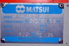 Used Matsui Dehumidifying Dryer, Model DMZ-40. Approximately 23 cfm. Includes a Matsui Jet Loader, model JL-4VCII, serial #B031, approximately 99 cfm; (1) drying hopper with loader, and a Matsui Jet ...