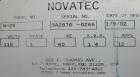 Used Novatec Nova Drier non-desiccant resin dryer, model N-25. Throughput capacity 25 pounds an hour, 5.7 scfm. Constant -40 deg or lower dewpoint process air in less than 4 minutes. Standard process...