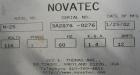 Used Novatec Nova Drier non-desiccant resin dryer, model N-25. Throughput capacity 25 pounds an hour, 5.7 scfm. Constant -40 deg or lower dewpoint process air in less than 4 minutes. Standard process...