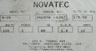 Used Novatec Nova Drier non-desiccant resin dryer, model N-25. Throughput capacity 25 pounds an hour, 5.7 scfm. Constant -40 deg or lower dewpoint process air in less than 4 minutes. Standard process...
