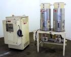 Used Thoreson McCosh Thermal-D Desiccant Dryer, Model TD 60, Carbon steel. Rated 60 CFM, 3/60/460 volt, 12 kw, 15.9 amps. Includes (2) 100# capacity hoppers mounted on a common frame.