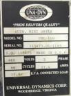 Used Una-Dyn Automatic Mini Dryer, Model UDC100
