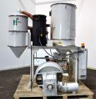 Used Una-Dyn Closed Circuit Crystallizer, Model XTLR-600, Carbon Steel. Approximate through-put 600 pounds per hour. Includes an insulated drying hopper, agitator arm assembly with motor, 5hp blower,...
