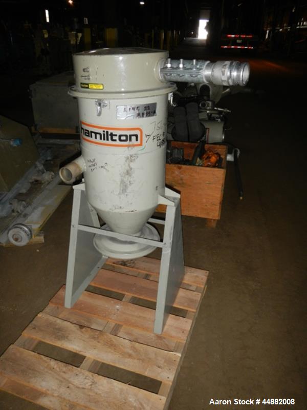 Used Conair Model CR1000 Crystallizer rated at 1000 lbs per hour.  Includes approximately 3500 lb agitated hopper, operator control panel and heater / cooler unit with blower.