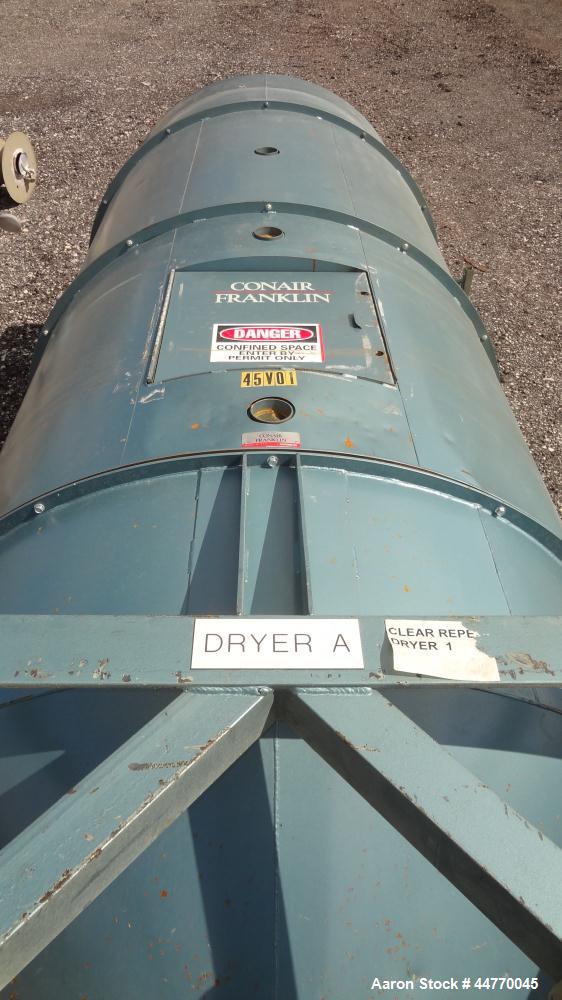 Used Carbon Steel Conair Franklin Drying Hopper, Model D559001