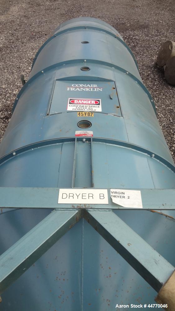Used Carbon Steel Conair Franklin Drying Hopper, Model D559001