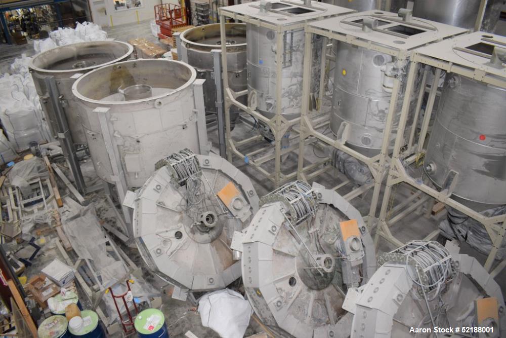 Used SB Plastics Machinery Continuous Infrared + Vacuum Systems Moby SSP Solid State Polycondensation Line, Type MOBY 1-6000.  Completely electric, crystallization is done in the reactor with the inf...