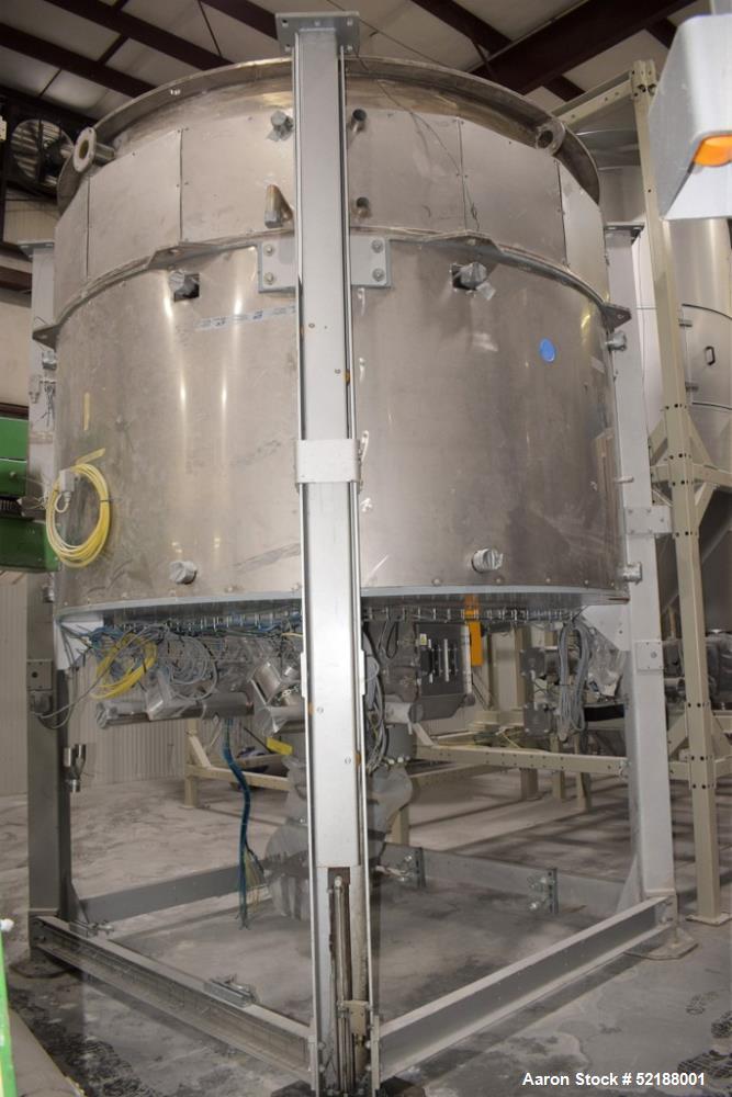 Used SB Plastics Machinery Continuous Infrared + Vacuum Systems Moby SSP Solid State Polycondensation Line, Type MOBY 1-6000.  Completely electric, crystallization is done in the reactor with the inf...