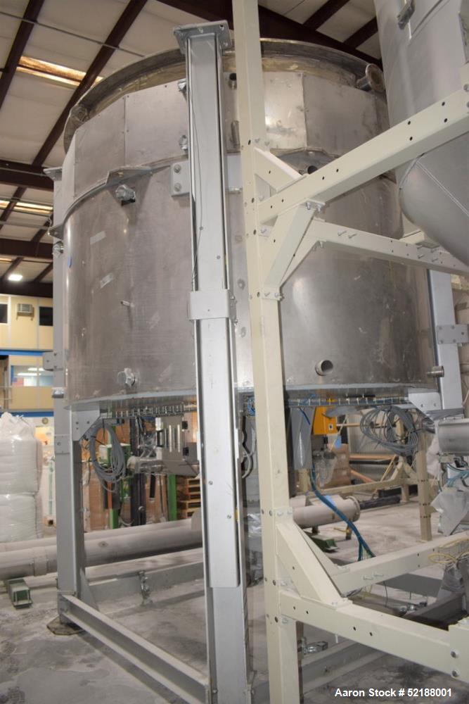 Used SB Plastics Machinery Continuous Infrared + Vacuum Systems Moby SSP Solid State Polycondensation Line, Type MOBY 1-6000.  Completely electric, crystallization is done in the reactor with the inf...