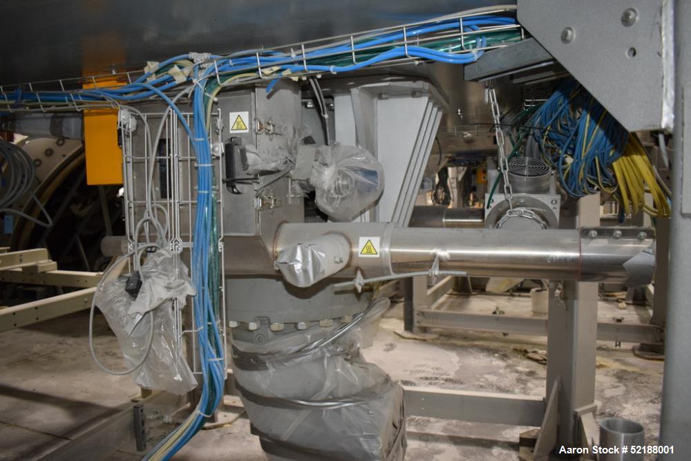 Used SB Plastics Machinery Continuous Infrared + Vacuum Systems Moby SSP Solid State Polycondensation Line, Type MOBY 1-6000.  Completely electric, crystallization is done in the reactor with the inf...