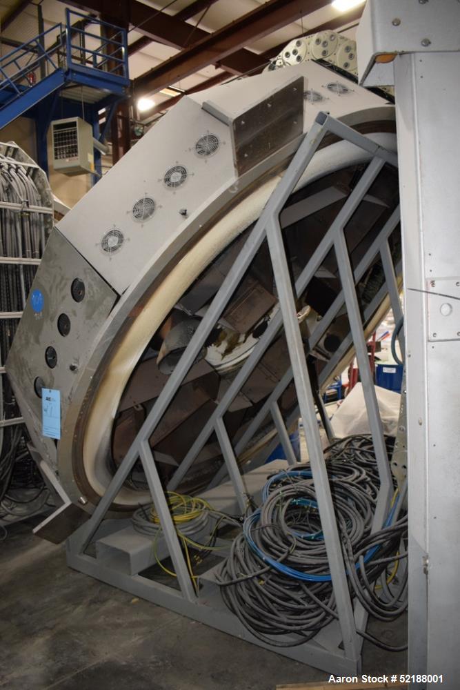 Used SB Plastics Machinery Continuous Infrared + Vacuum Systems Moby SSP Solid State Polycondensation Line, Type MOBY 1-6000.  Completely electric, crystallization is done in the reactor with the inf...