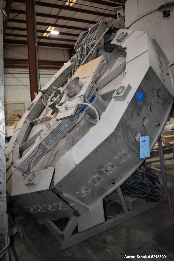 Used SB Plastics Machinery Continuous Infrared + Vacuum Systems Moby SSP Solid State Polycondensation Line, Type MOBY 1-6000.  Completely electric, crystallization is done in the reactor with the inf...