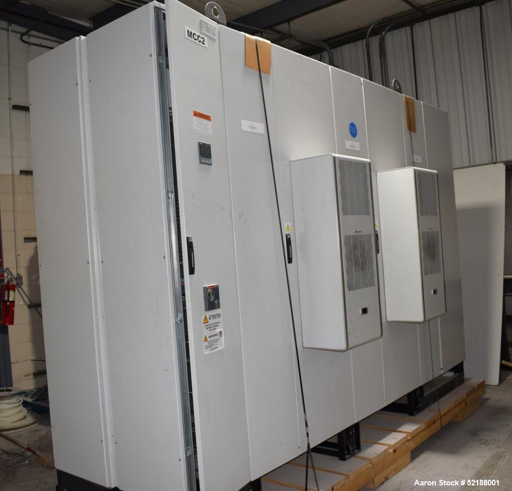Used SB Plastics Machinery Continuous Infrared + Vacuum Systems Moby SSP Solid State Polycondensation Line, Type MOBY 1-6000.  Completely electric, crystallization is done in the reactor with the inf...