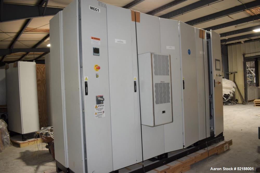 Used SB Plastics Machinery Continuous Infrared + Vacuum Systems Moby SSP Solid State Polycondensation Line, Type MOBY 1-6000.  Completely electric, crystallization is done in the reactor with the inf...