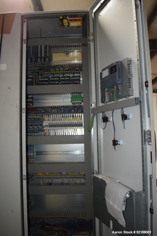 Used SB Plastics Machinery Continuous Infrared + Vacuum Systems Moby SSP Solid State Polycondensation Line, Type MOBY 1-6000.  Completely electric, crystallization is done in the reactor with the inf...