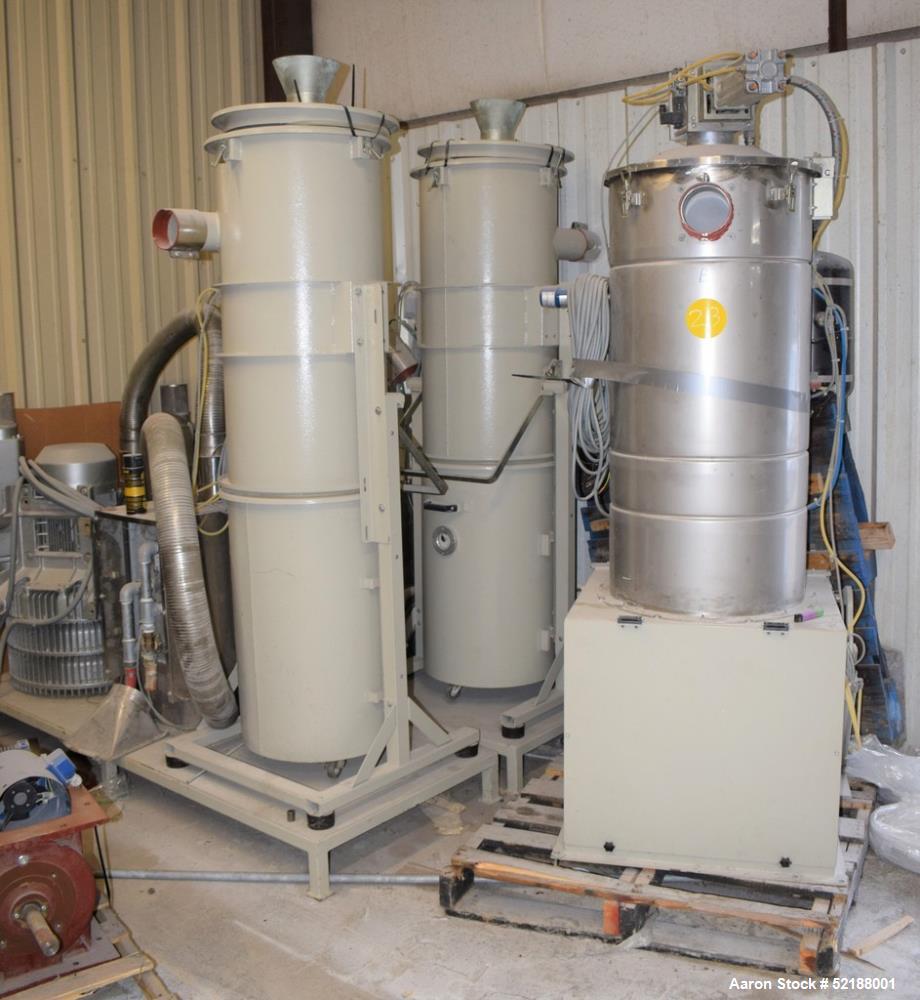 Used SB Plastics Machinery Continuous Infrared + Vacuum Systems Moby SSP Solid State Polycondensation Line, Type MOBY 1-6000.  Completely electric, crystallization is done in the reactor with the inf...