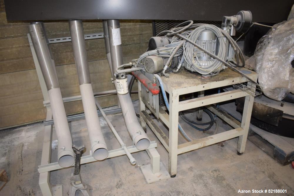 Used SB Plastics Machinery Continuous Infrared + Vacuum Systems Moby SSP Solid State Polycondensation Line, Type MOBY 1-6000.  Completely electric, crystallization is done in the reactor with the inf...