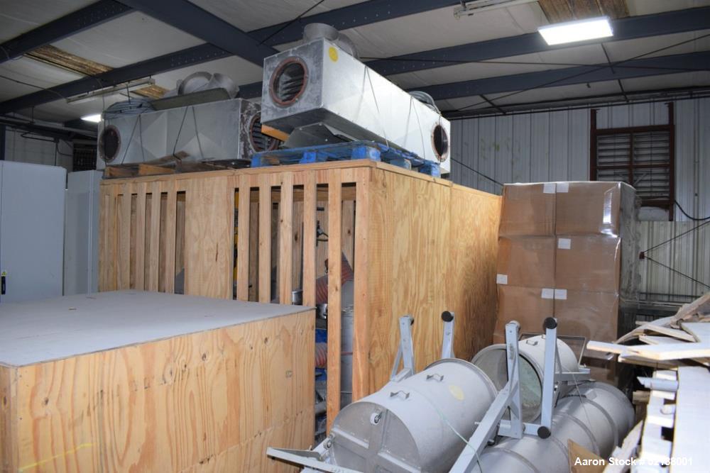 Used SB Plastics Machinery Continuous Infrared + Vacuum Systems Moby SSP Solid State Polycondensation Line, Type MOBY 1-6000.  Completely electric, crystallization is done in the reactor with the inf...